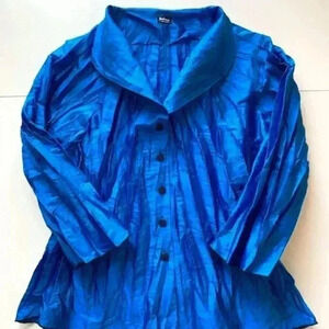 Beluva San Francisco Button Down Shirt Jacket Large
